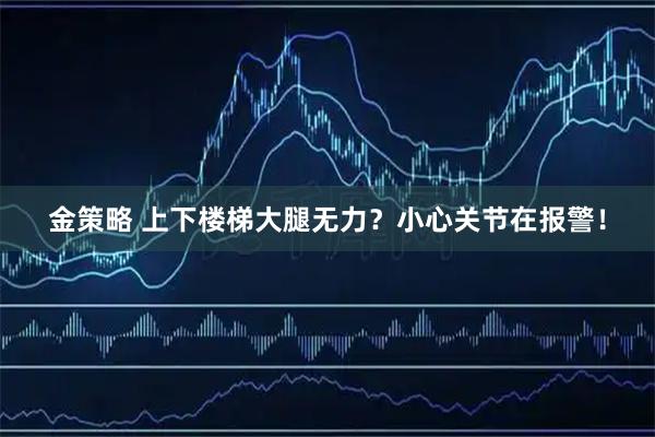 金策略 上下楼梯大腿无力？小心关节在报警！